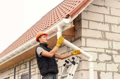 Pose et remplacement de gouttières à Brengues